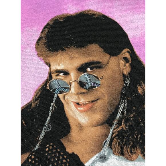 Men's Ripple Junction  Black shawn michaels studio portrait T-Shirt size Medium - Picture 7 of 7